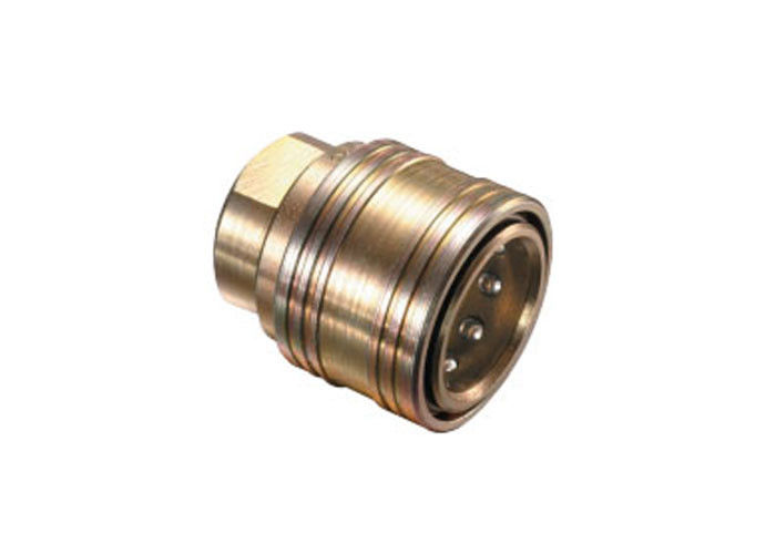 Ball Locking ความสามารถในการไหลที่ยอดเยี่ยม Brass Quick Coupler