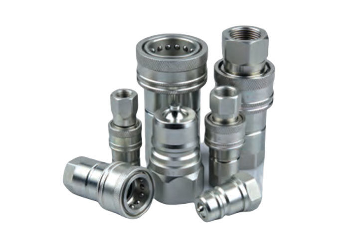 สแตนเลส Isoa แบบปิดใหม่ ไฮดรอลิก Quick Connect Couplings ISO 7241A