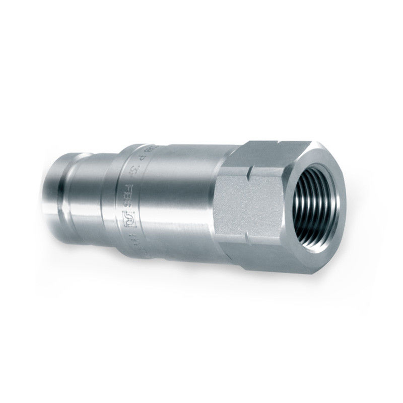 ข้อต่อสวมเร็วไฮดรอลิกสแตนเลส 316L ซีรีส์ ISO ISO 16028-CB-SP-6FN-DB