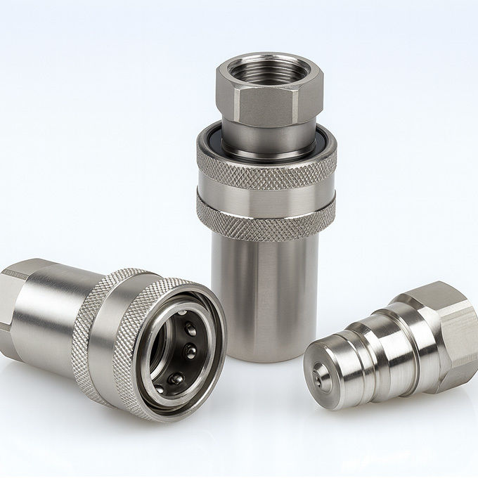 Cb-spm-10f-a-iso-7241-a สแตนเลส การเชื่อมต่อรวดเร็วด้วย Parker 6600 พล็อกและโซเกตเชื่อมต่อ