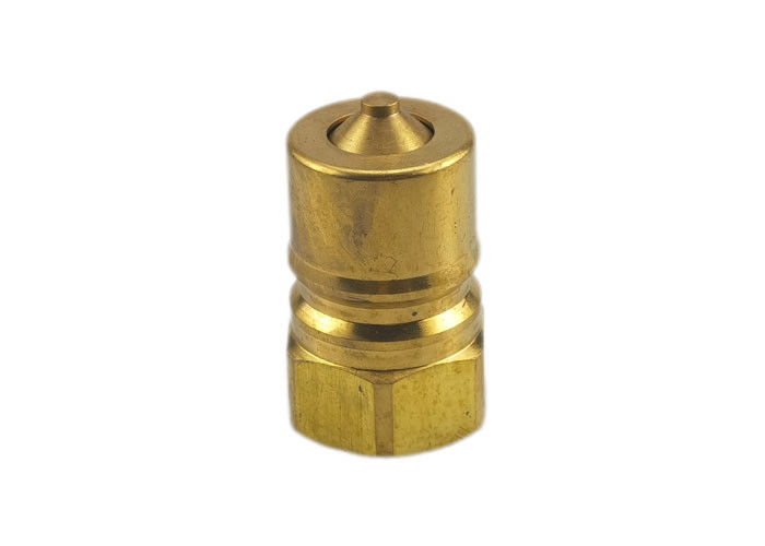 0.25 นิ้ว IATF16949 อุปกรณ์เชื่อมต่อด่วนทองเหลืองตัวผู้